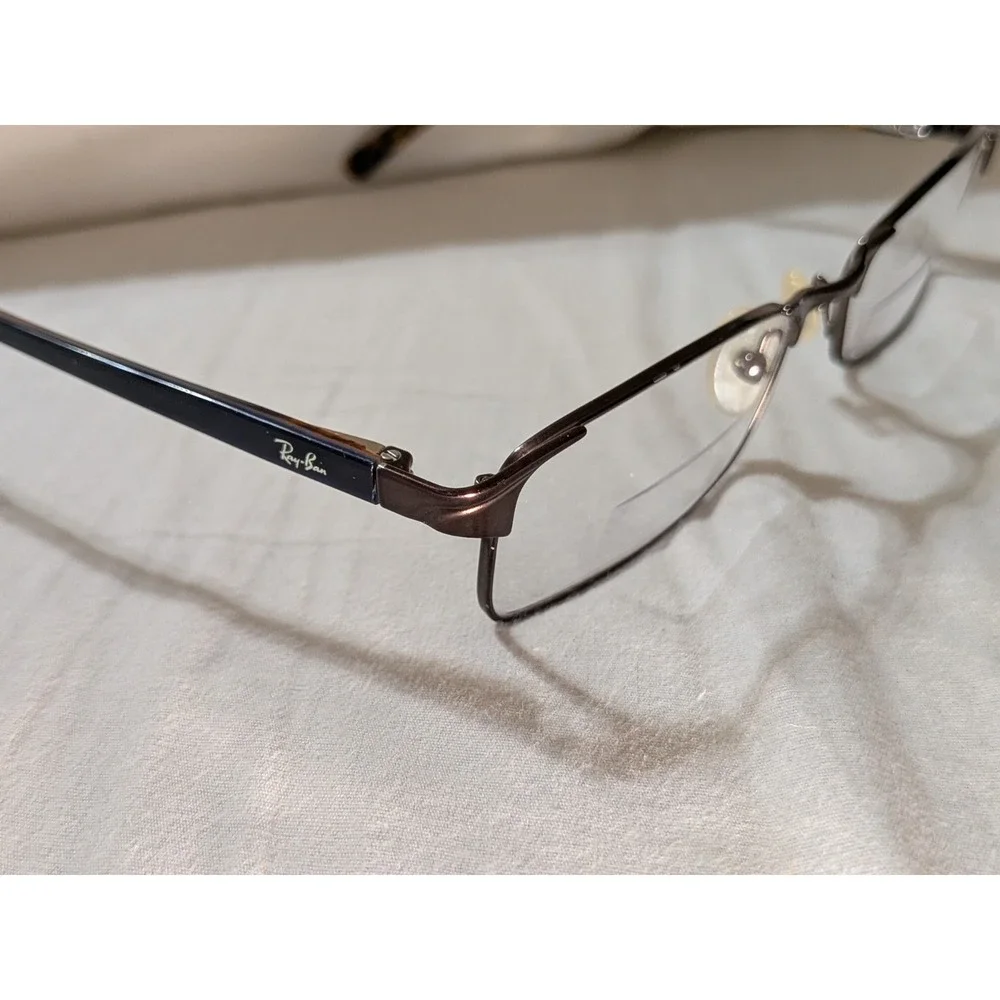 Ray-Ban RB6067 2511 Mens Brown Metal Rectangle Full Rim Eyeglasses FRAMES ONLY